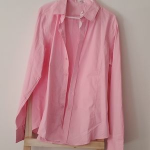 Pink dress button down shirt